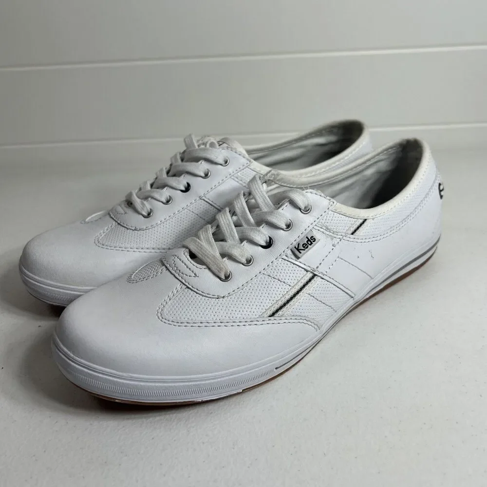 Keds Ortholite Shoes Women’s Size 8.5 White Leather Memory Foam Sneakers